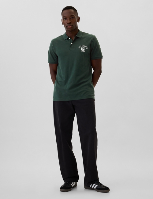 Gap Graphic Stretch Pique Polo Shirt