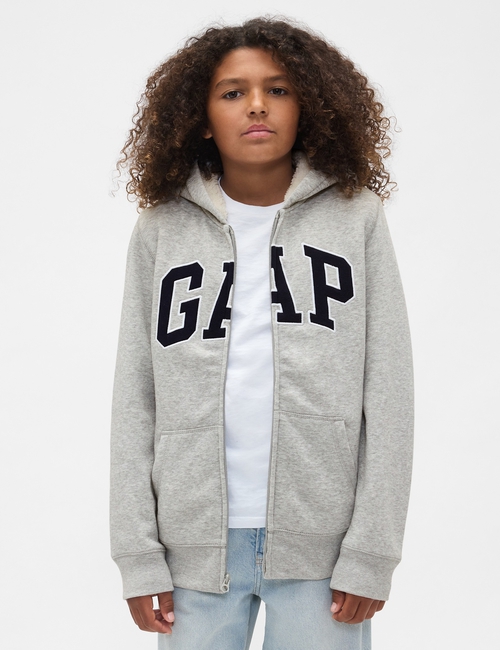 Kids Gap Logo Sherpa Zip Hoodie