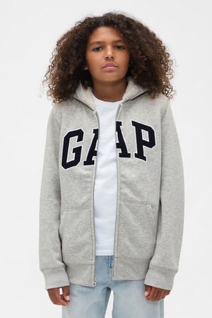 Kids Gap Logo Sherpa Zip Hoodie