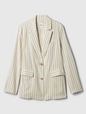 Relaxed Linen-Blend Blazer