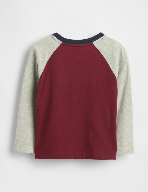 V-FRCH LS LOGO RAGLAN T