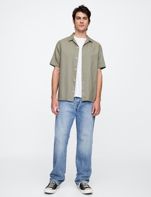 Linen-Blend Vacay Shirt in Standard Fit