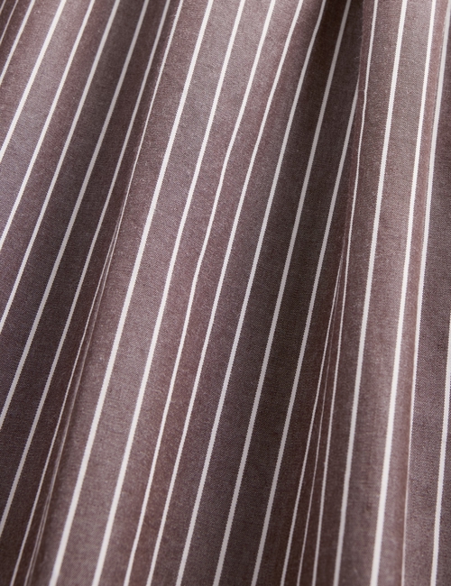 DROPWAIST POPLIN MAXI SKIRT