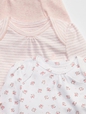 Baby First Favorite Floral Long Sleeve Bodysuit (3-Pack)