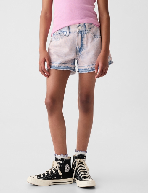 Kids Low Rise Denim Shorts