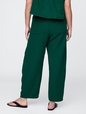 Crinkle Gauze Easy Barrel Pants