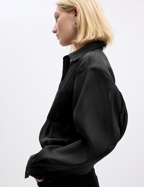 Sheer Organza Big Shirt