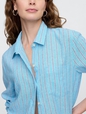 Linen-Blend Easy Shirt