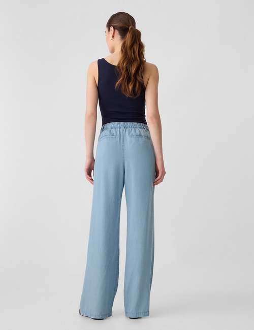 TENCEL™ Lyocell Easy Wide-Leg Trousers