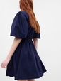 Balloon Sleeve Mini Dress