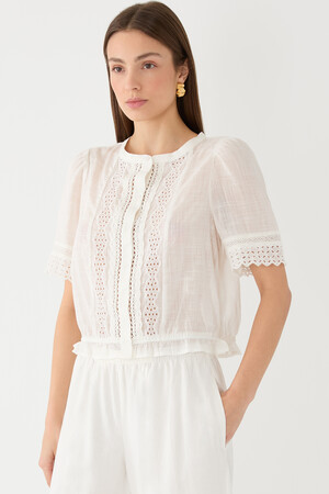 Lace-Trim Shirt