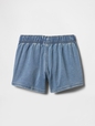 Kids High Rise Pull-On Sweatpant Jean Shorts