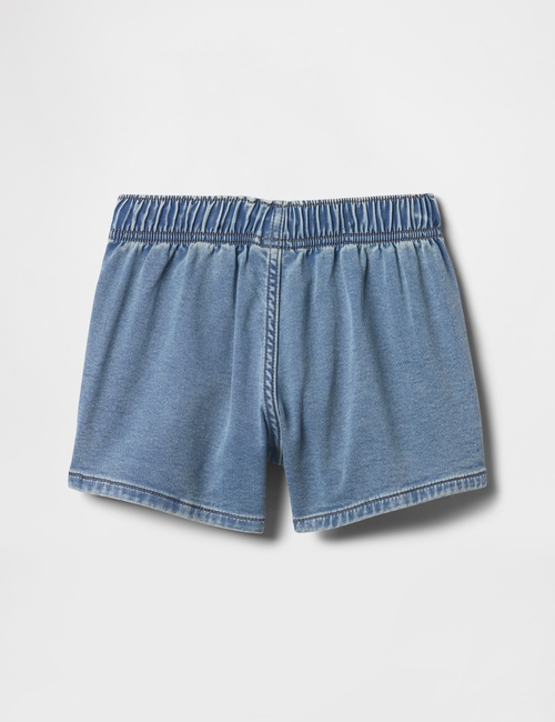 Kids High Rise Pull-On Sweatpant Jean Shorts