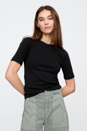 Favorite Ribbed Crewneck T-Shirt
