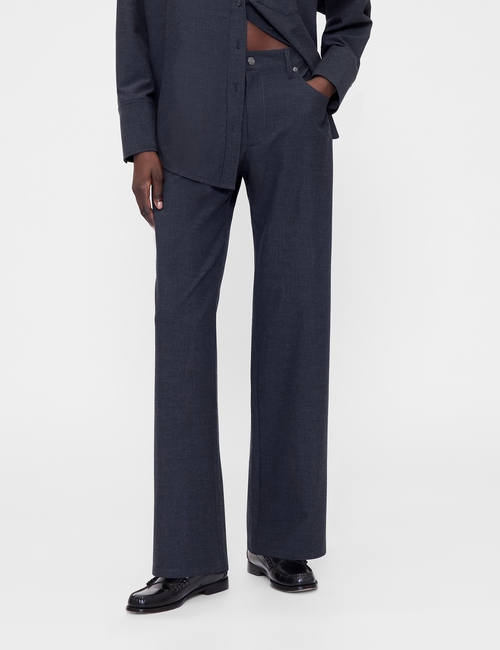 GAP STUDIO TROPICAL WOOL 5 PK LOW RISE LOOSE PANT