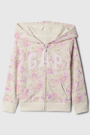 babyGap Logo Print Zip Hoodie