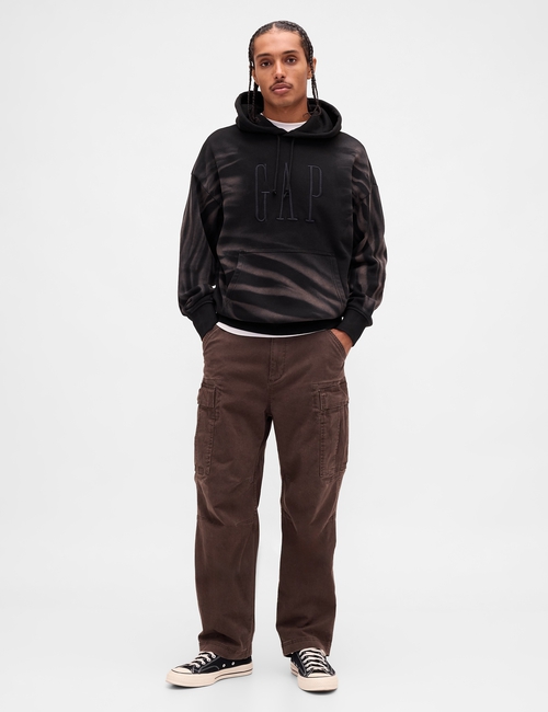VintageSoft Oversized Logo Hoodie