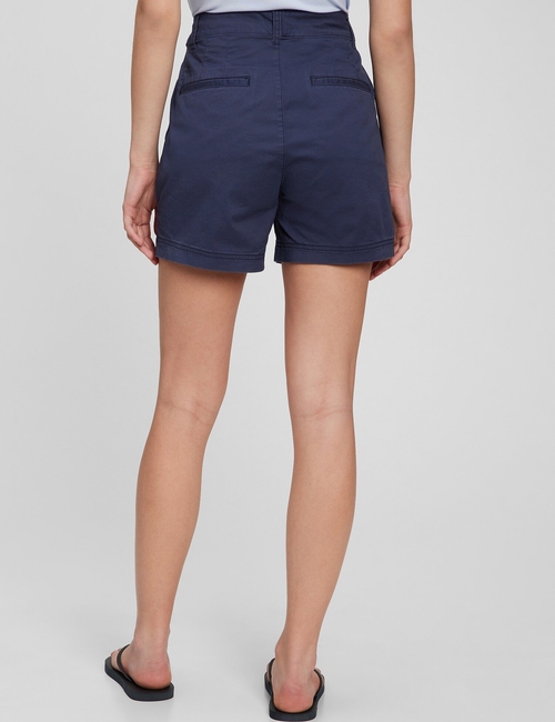 5" High Rise Girlfriend Khaki Shorts