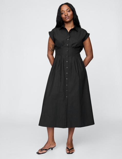 Poplin Midi Shirtdress