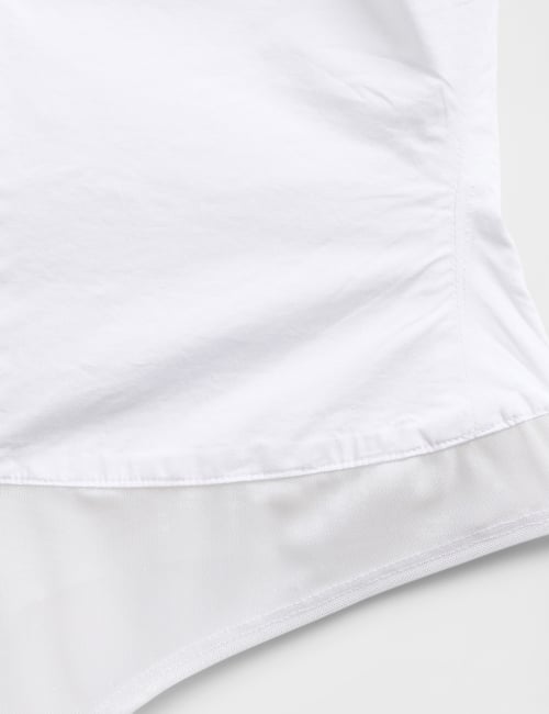 GAP STUDIO SHORT SLEEVE WOVEN SHIRT BODYSUIT