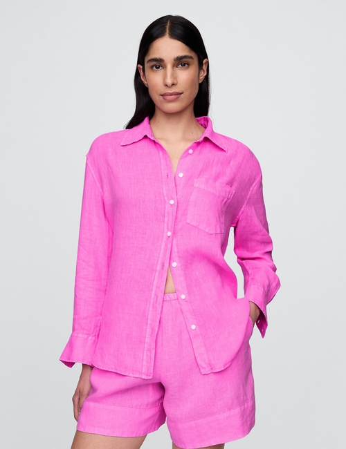 100% Linen Oversized Shirt