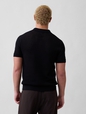Crochet Sweater Polo Shirt