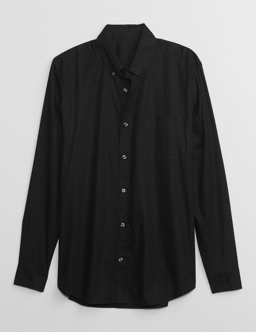 Stretch Poplin Shirt in Standard Fit