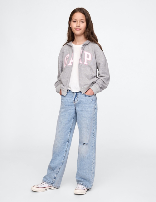 Kids Relaxed Gap Logo Zip Hoodie
