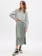 Satin Midi Skirt