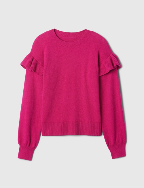 Kids CashSoft Ruffle Sweater