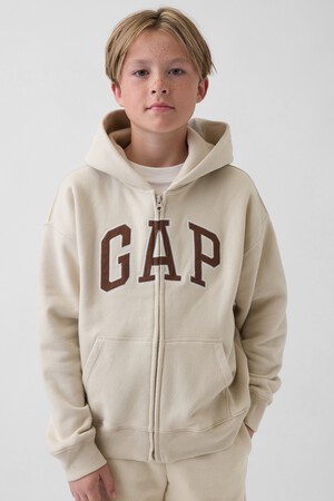 Kids VintageSoft Logo Zip Hoodie