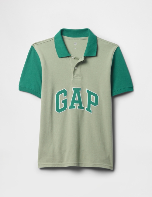 Gap Logo Colorblock Pique Polo Shirt