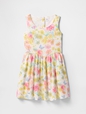 Kids Linen-Cotton Floral Dress