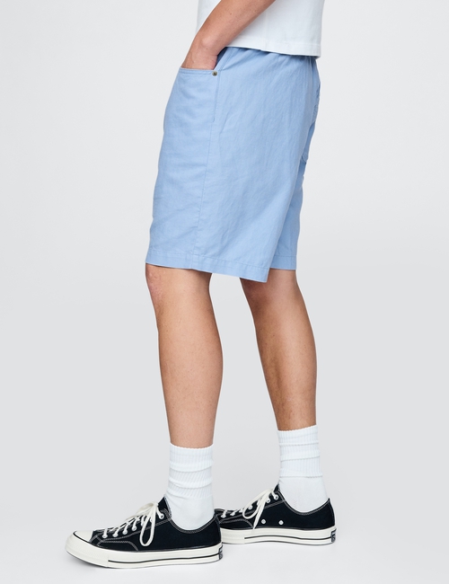 Linen-Cotton Easy Shorts