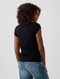 Stretch Jersey Boatneck T-Shirt