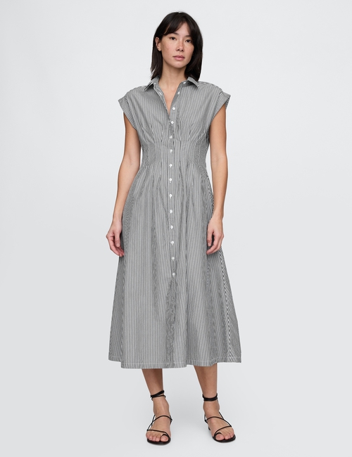 Poplin Midi Shirtdress