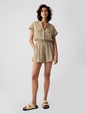 SS UTILITY ROMPER - LINEN