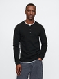 Double-Knit Henley T-Shirt
