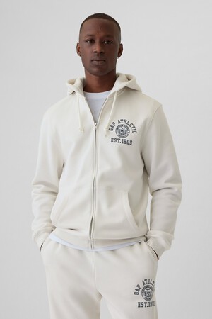 Vintage Soft Athletic Logo Zip Hoodie