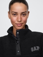 Relaxed Recycled Sherpa Quarter-Snap Sweatshirt