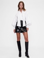 GAP STUDIO POPLIN PUSSYBOW BLOUSE POPLIN