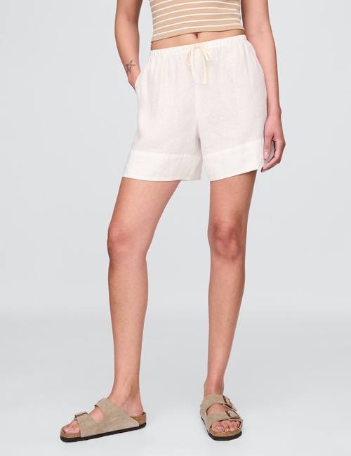100% Linen Easy Shorts