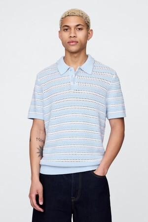 JACQUARD STRIPE POLO