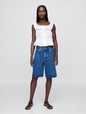 Lace-Trim Peplum Top