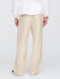 Linen-Cotton '90s Loose Pleated Khakis