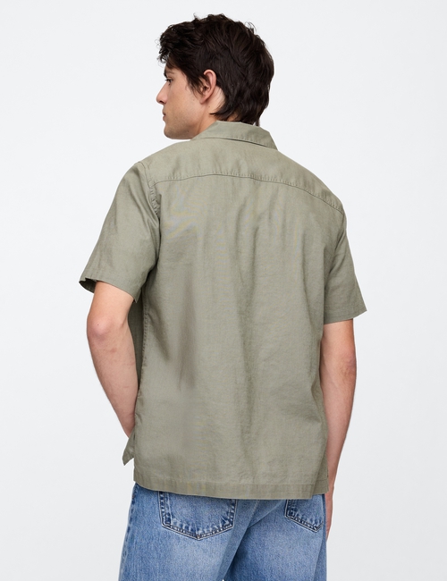 Linen-Blend Vacay Shirt in Standard Fit