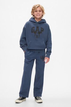 Gap × Disney Kids Vintage Soft Mickey Mouse Logo Sweatpants
