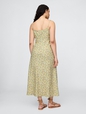 Linen-Blend Maxi Slip Dress