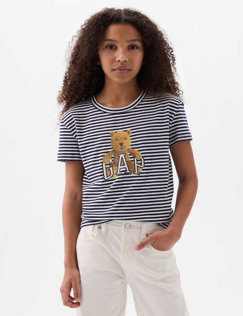 Kids Organic Cotton Brannan Bear Logo T-Shirt