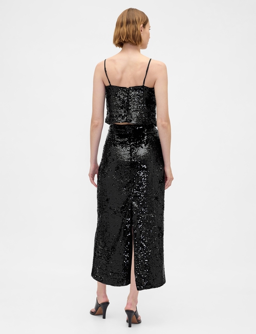 Sequin Maxi Skirt